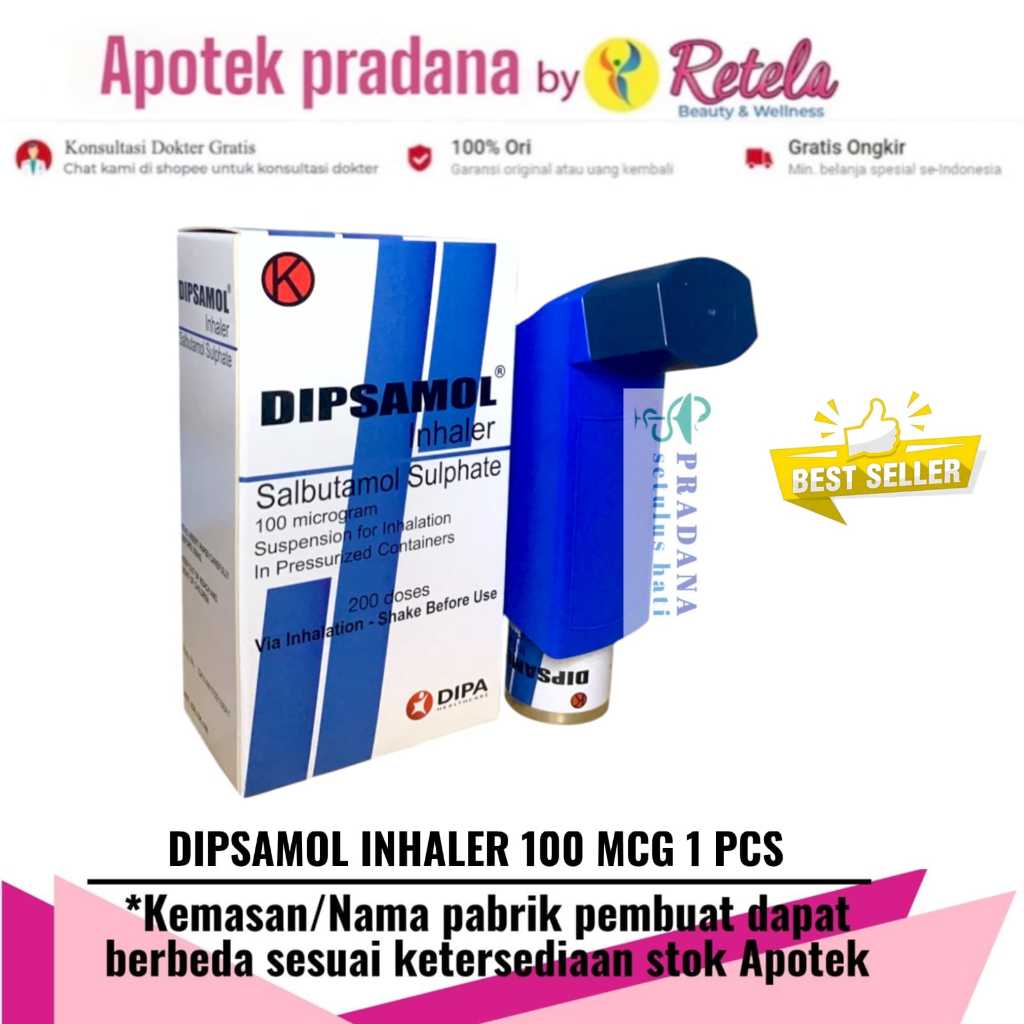 DIPSAMOL INHALER 100MCG