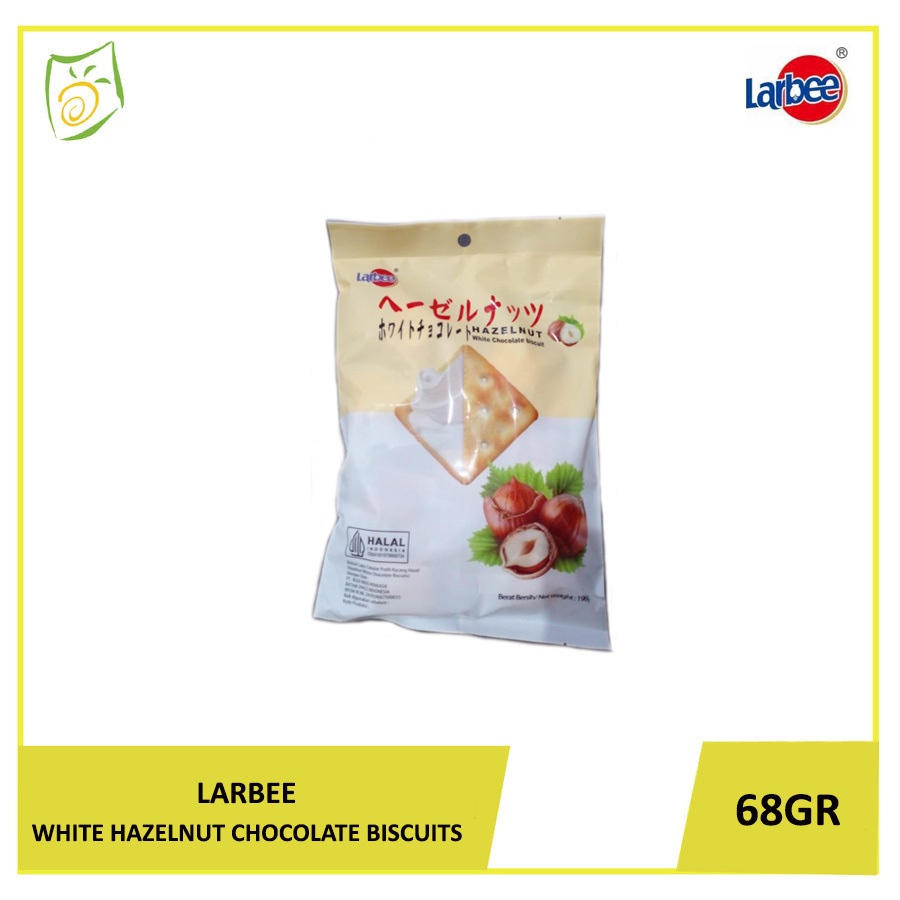 

LARBEE Hazelnut White Chocolate Biscuits 68gr