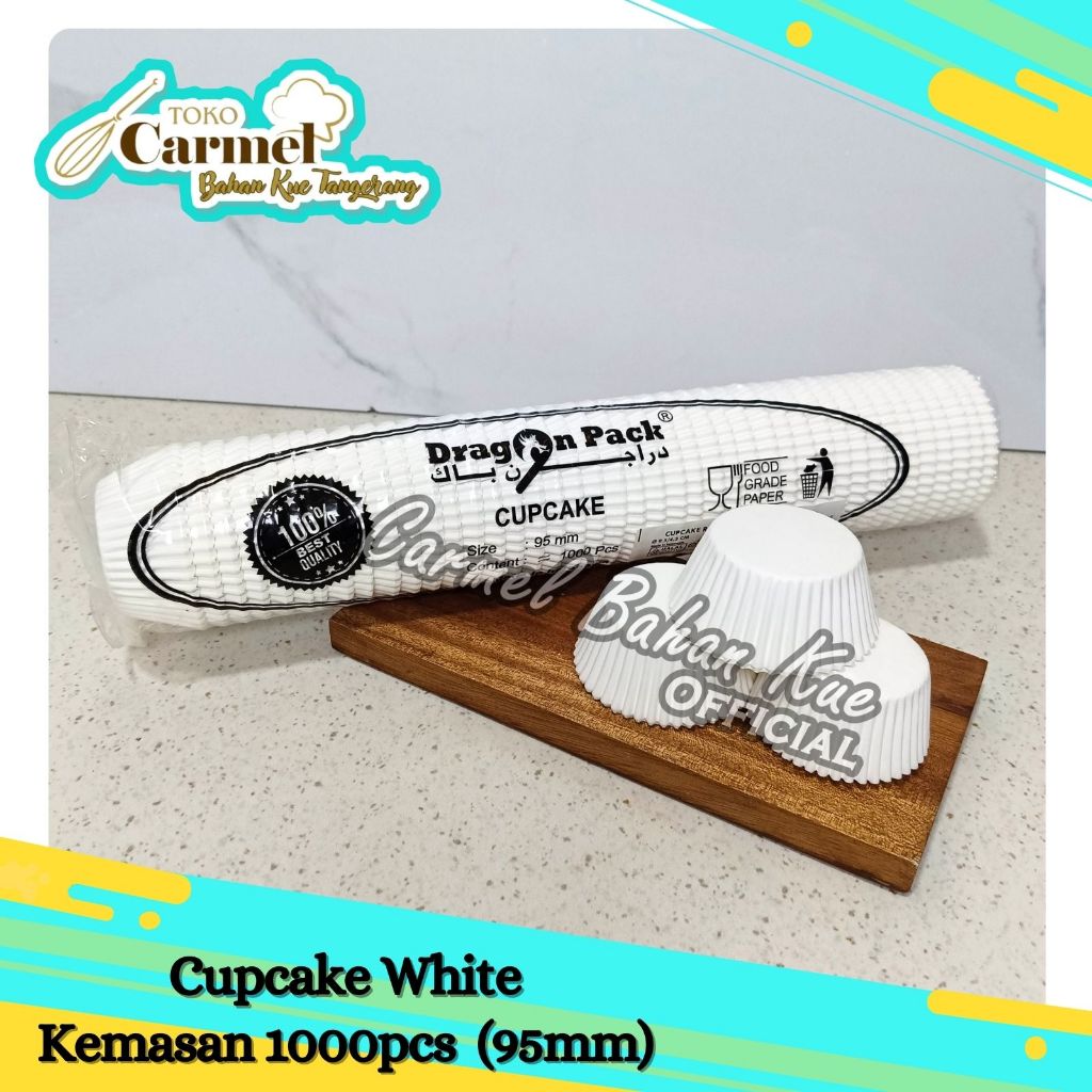 Cake Cases 9,5cm 1000pcs - Cup Kertas tahan minyak cupcake 2