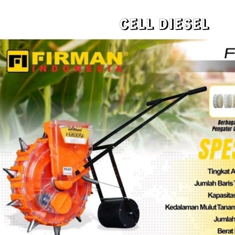 Alat Tanam Biji-Bijian Kacang Jagung Kedelai FIRMAN FMS 10SF