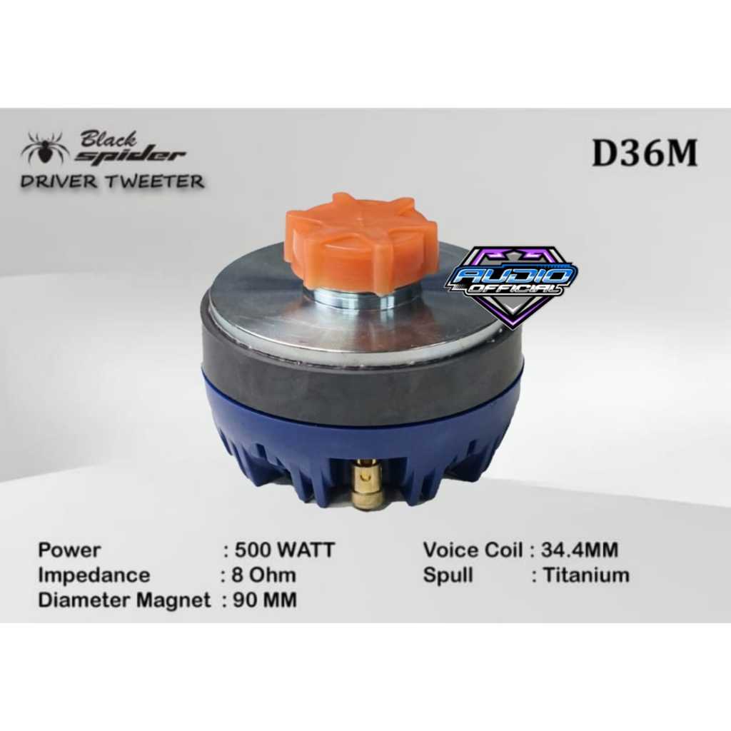 DRIVER TWEETER BLACK SPIDER D36M twiter black spider d 36 m
