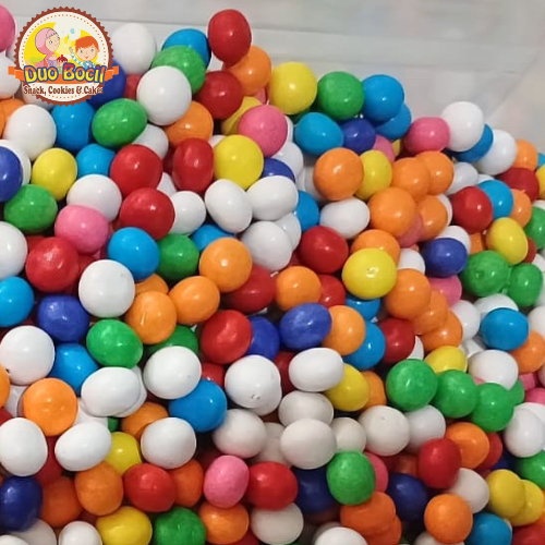 

Kue Biskuit Bola Warna 250 Gram - Duo Bocil Snack