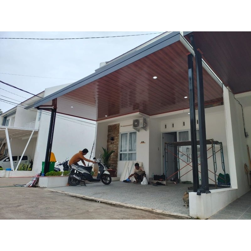 kanopi baja ringan+plafon pvc