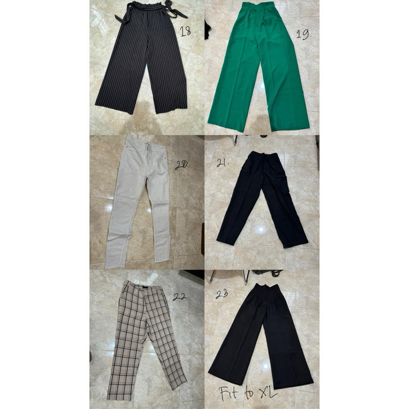 PRELOVED CELANA KAIN JEANS BAHAN KANTOR