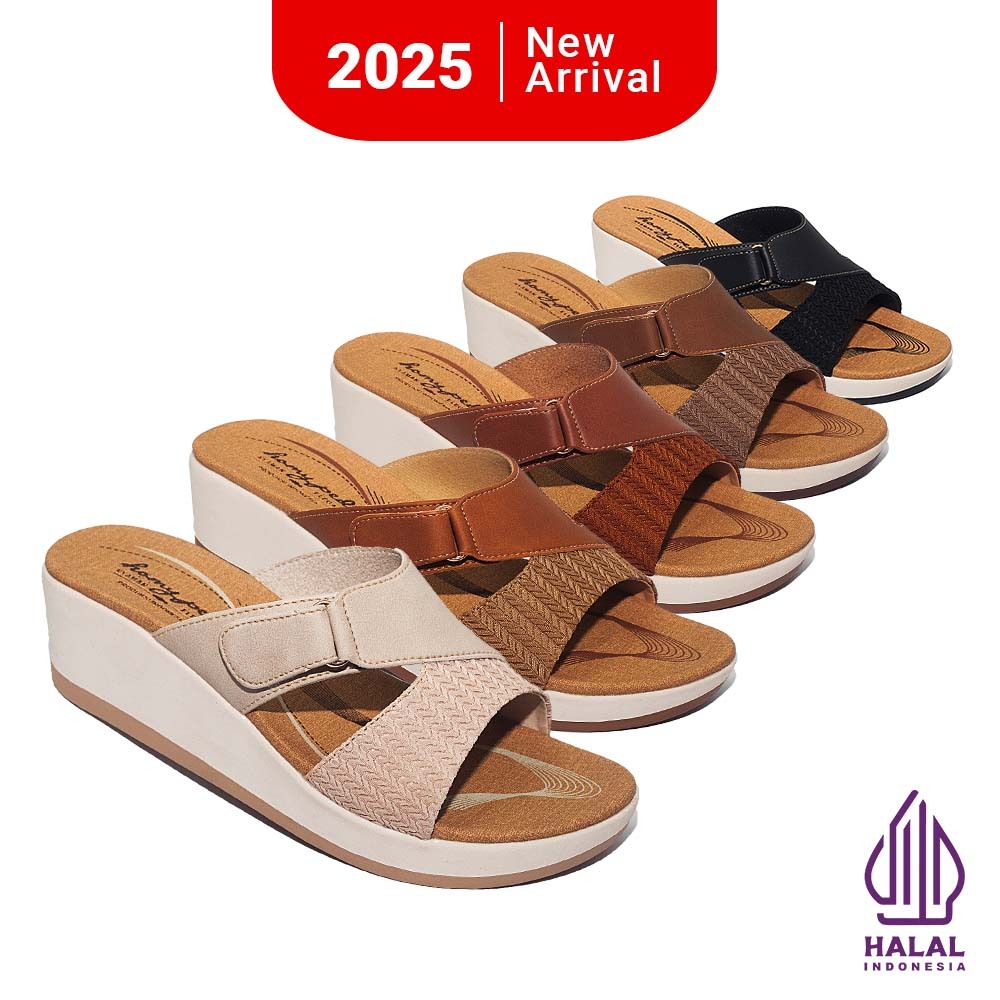 Homyped Jasmine Ayana N65 Sandal Wedges Wanita