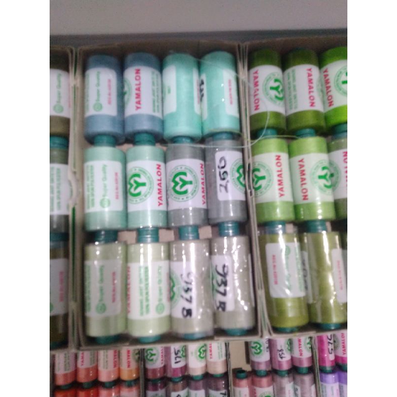 per Lusin / 12 pcs Benang Jahit YAMALON 500 yard Benang Yamalon Benang Jahit Yamalon 40/2 500 yard B