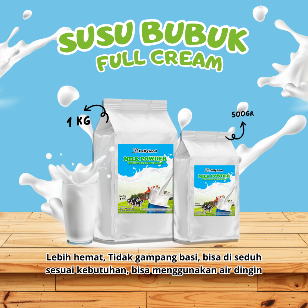 

Dellyfood Susu Bubuk Full Cream / Milk Powder Campuran Minuman