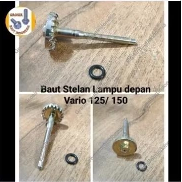 Murah COD Lengkap Baut Leveling  Stelan Lampu Depan Vario 125/ 150 Original Lostpact