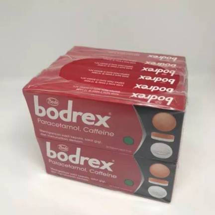 BODREX (1 PAK ISI 12 KOTAK @240 TABLET) - MEREDAKAN DEMAM, SAKIT KEPALA DAN MIGRAN