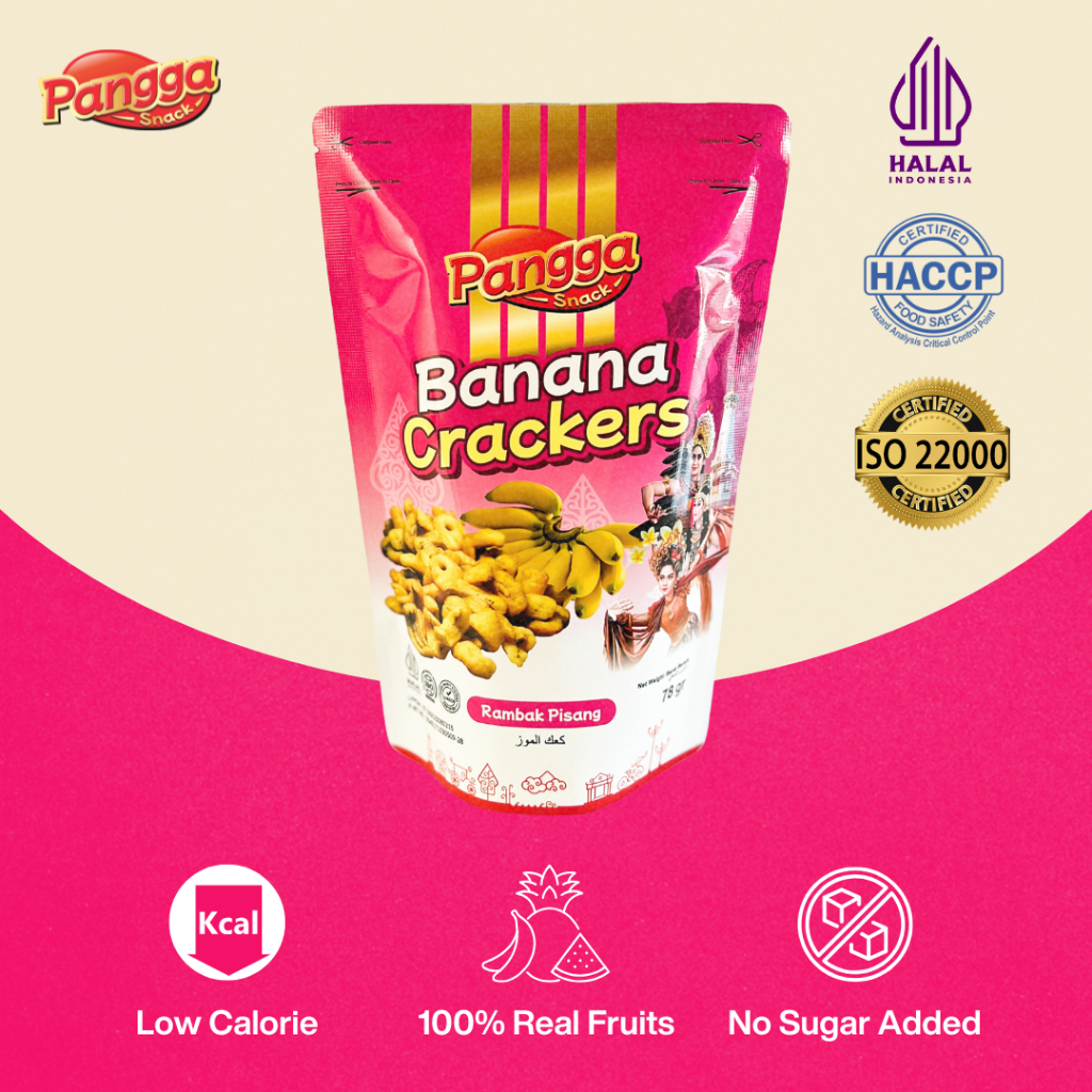 

Pangga Snack - Cemilan Sehat Keripik Buah Pisang 78 Gram