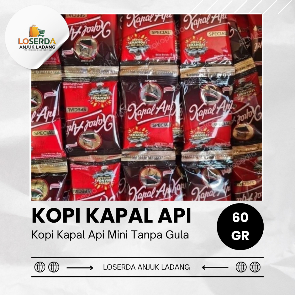 

[Paket Isi 30] - Kopi Kapal Api Special Tanpa Gula 6 Gram | 3 Rtg x 10 Bks