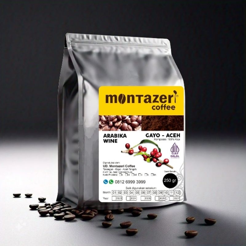 

kopi wine arabica gayo aceh 250gr bji roasted atau bubuk montazericoffee