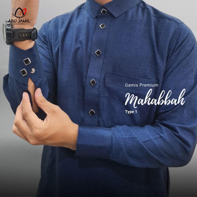 Gamis Pria Muslim kerah kemeja Kancing Tangan Manset Exclusive - Catton Rayon Premium