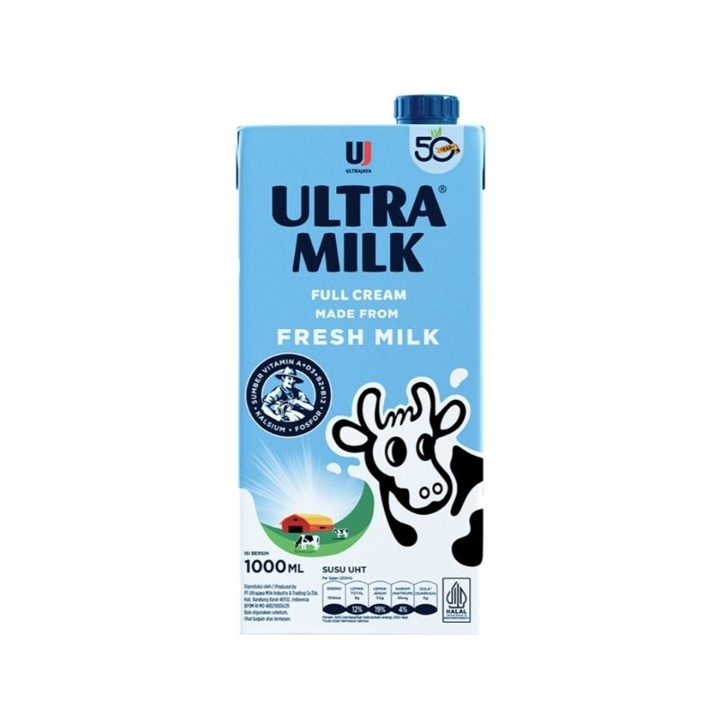 

ULTRA MILK Susu UHT Full Cream 1 Liter (harga bundling)