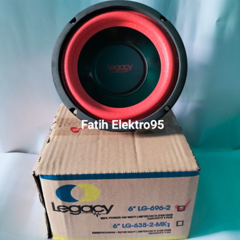 Speaker Subwoofer 6 Inch Legacy LG 696-2 / Subwoofer 6"  Legacy Double Coil