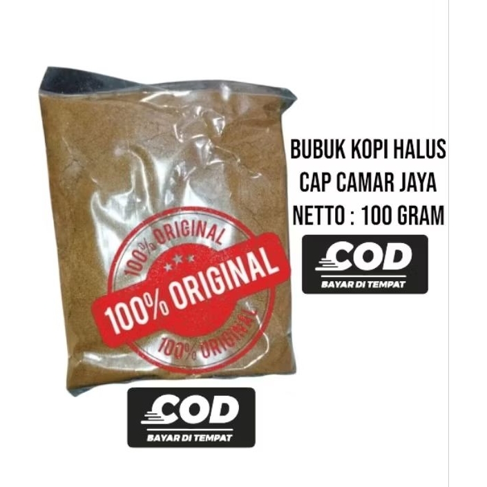 

100 gram bubuk kopi robusta Aceh ( cap camar jaya) 1 ons