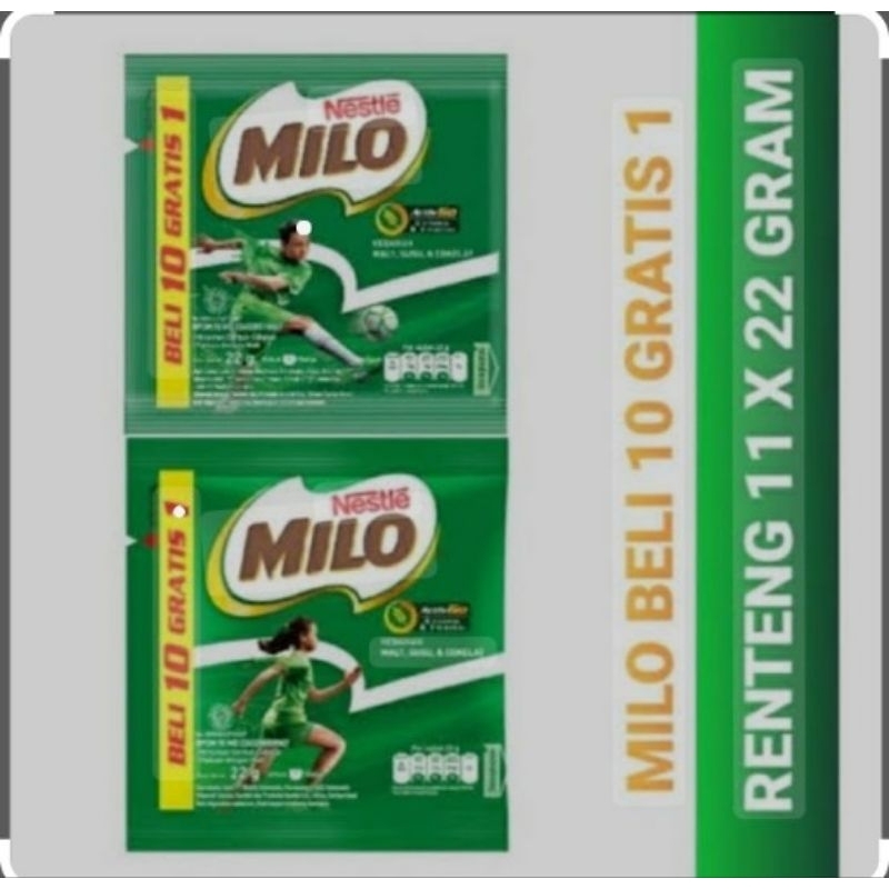 

MILO saset isi 5 Milo 1 renceng isi 10 Milo mantap