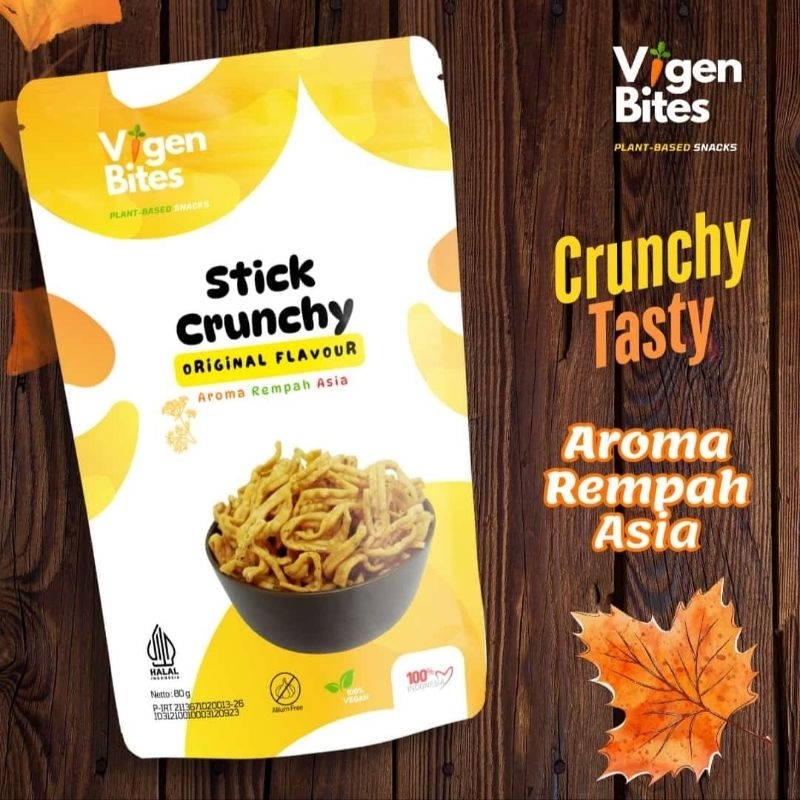 

Vigen Bites Stik Crunchy Snacks by Fanxuxi Halal Vegan Vegetarian