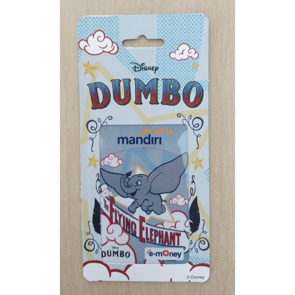 E-Money Mandiri Original bukan custom edisi DUMBO FLYING ELEPHANT