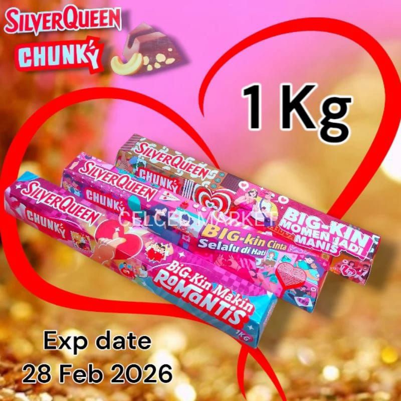 

READY !!! SILVERQUEEN 1KG JUMBO LIMITED STOK!! ..,