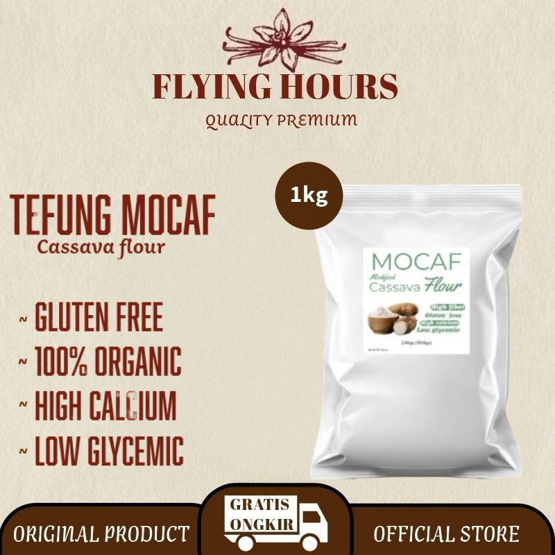 

1kg Tepung Mocaf Gluten Free Tepung Singkong Modified Cassava Flour Halal