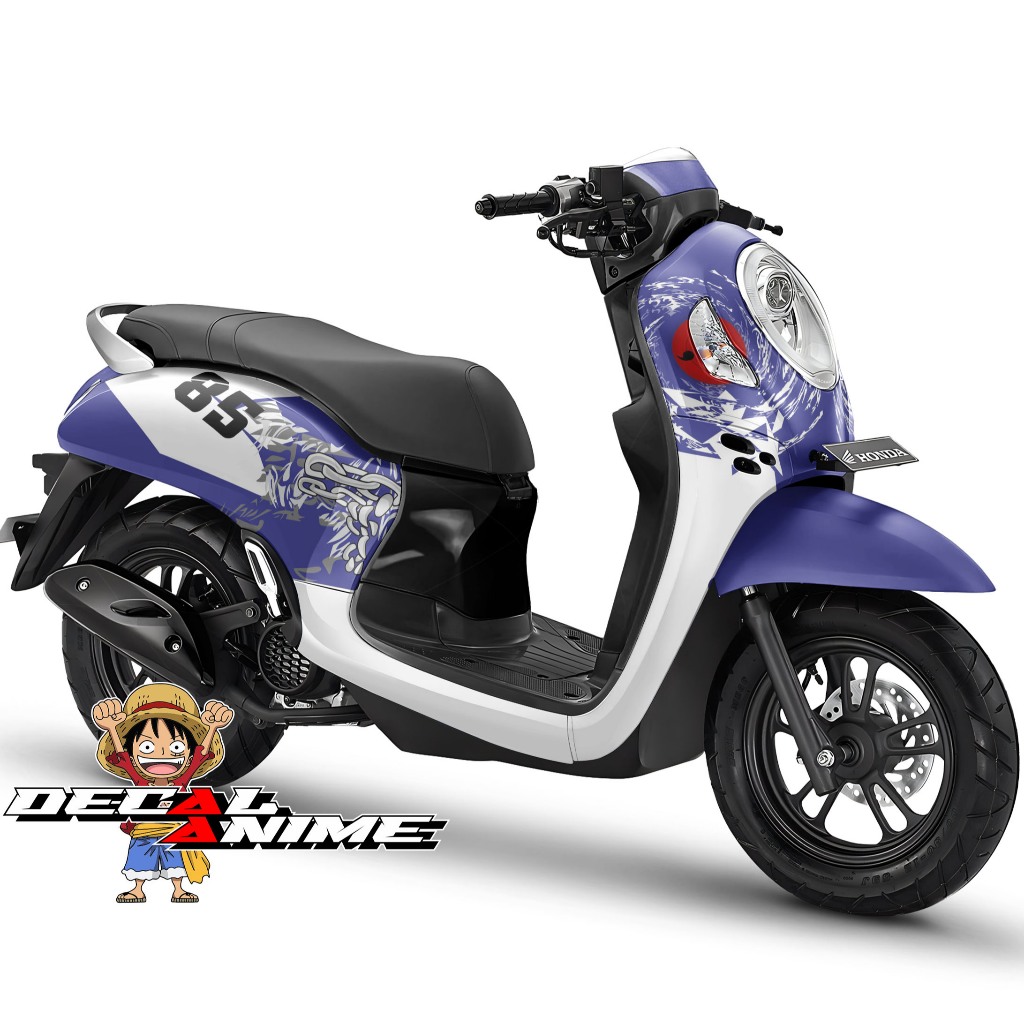 Decal Stiker Scoopy Full Body Scoopy FI Sporty Stylish Fashion Prestige New 2025 - Naruto Sharinghan