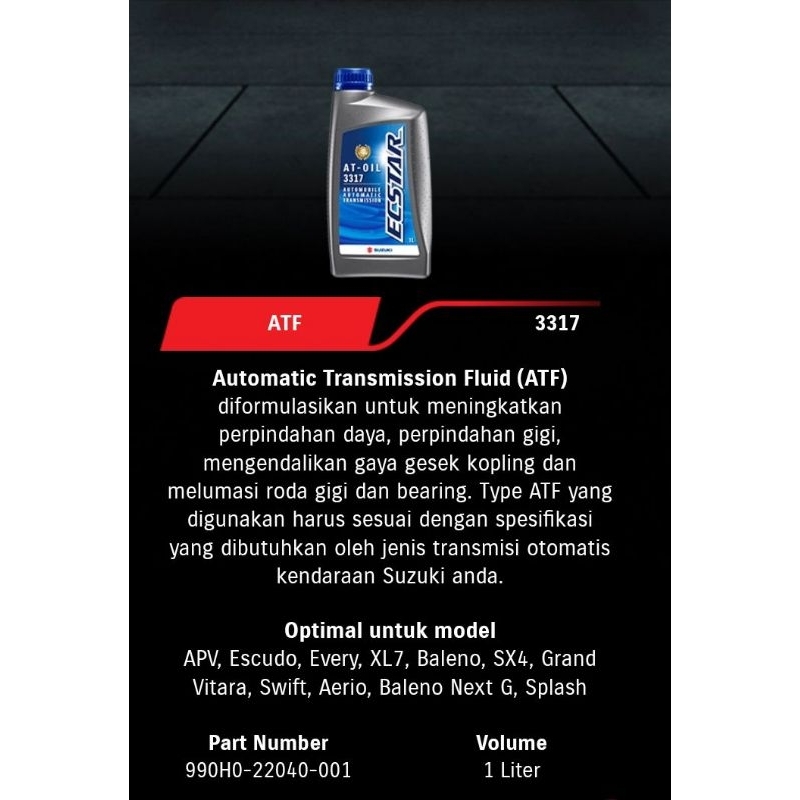 Oli matic oli ATF matik AT-3317 orisinil SGO