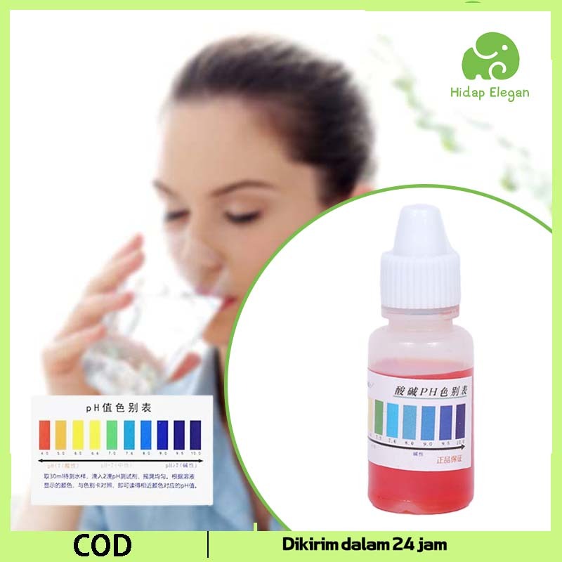 10ml Cairan Tes PH Air Ph Drop PH Tetes Air Cairan Tes PH Air Water Ph Test Liquid PH Tester Cair Te
