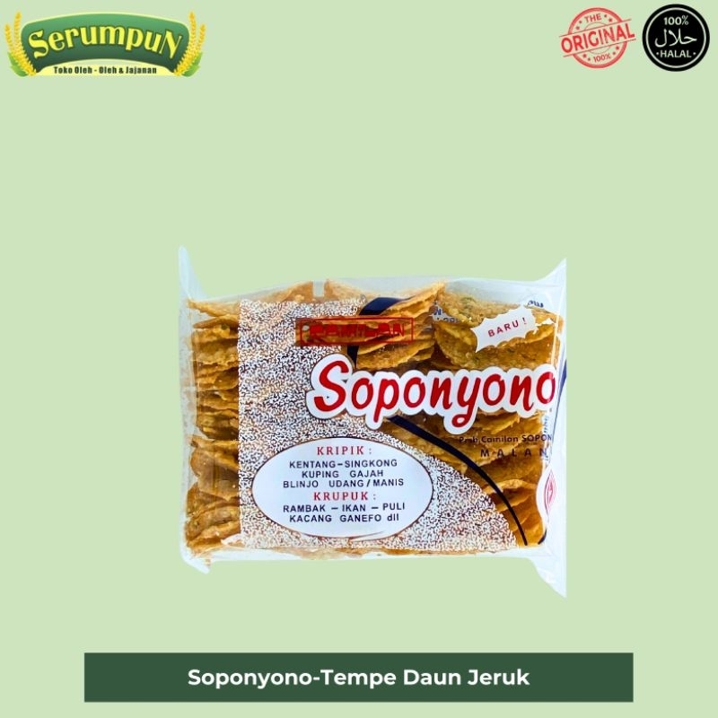 

Tempe Daun Jeruk Soponyono | Tempe Daun Jeruk | Kripik Tempe | Kripik Tempe Daun Jeruk