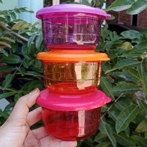 PROMO SALE  CRYSTAL CANDY BOWL TUPPERWARE TOPLES MINI SEPERTI MANGKUK KECIL DAN IMUT 1PCS ECER - MER