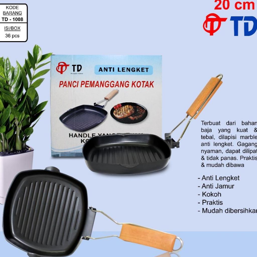 TD | PANCI PEMANGGANG KOTAK | Panci Stainless | Panci Grill