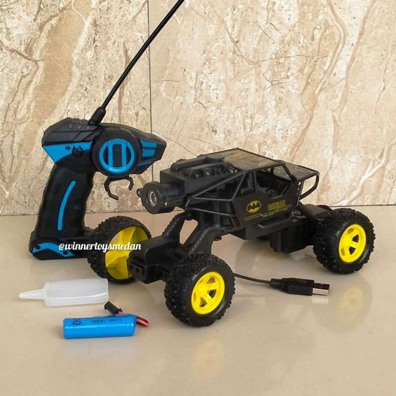 Mainan Mobil Rc Jeep Batman Superheroes / Mobil Remote Control Climbing Car Batman spray / Mobil
