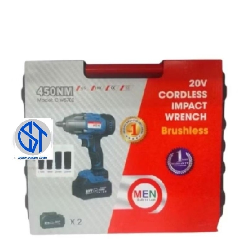 Cordles impact wrench brushless 20 Volt  MEN