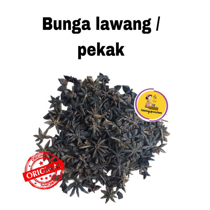 

Bunga Lawang / Pekak / Star Anise / Bajiao 100gr-250gr