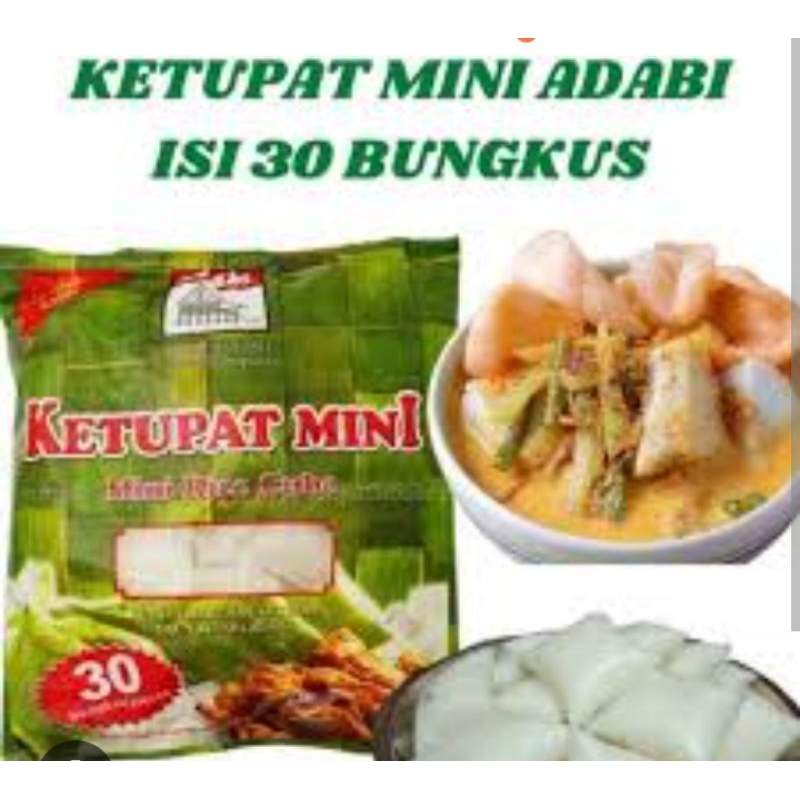 Ketupat mini adabi isi 30 Sayur Segar Palembang