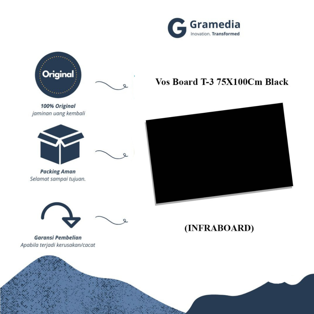 

VOS BOARD T-3 75X100CM BLACK
