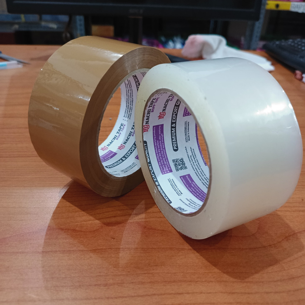 

ISOLASI LAKBAN NACHI 100 yard / 2 INCH / 45mm NACHI [core ungu/tipe yg papling rekat]