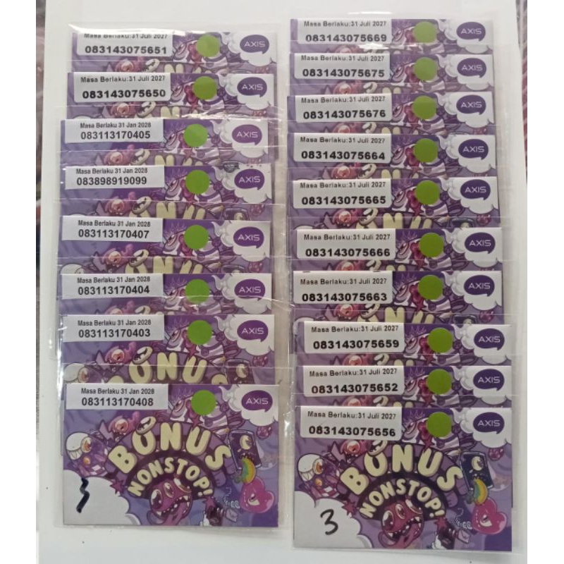 Kartu Perdana Axis 3GB 30hr