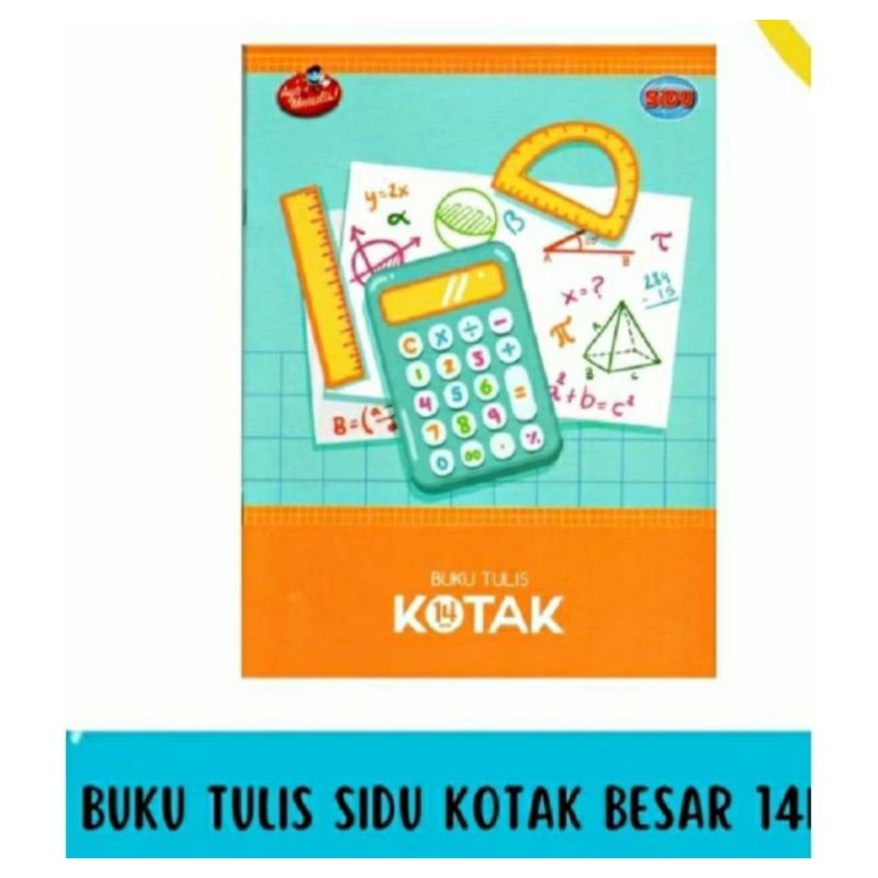 

BUKU TULIS SIDU KOTAK BESAR SQ 10 & SQ 14 (PAK) ISI 10 BUKU