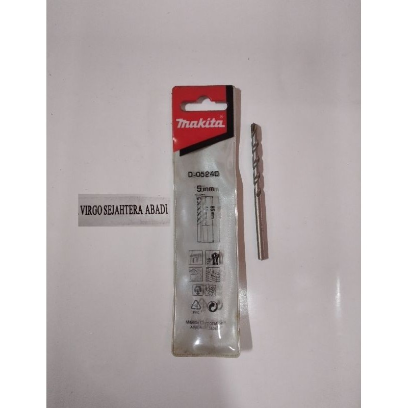 MAKITA MASONRY DRILL BIT MATA BOR BETON 5mm 5 × 85mm