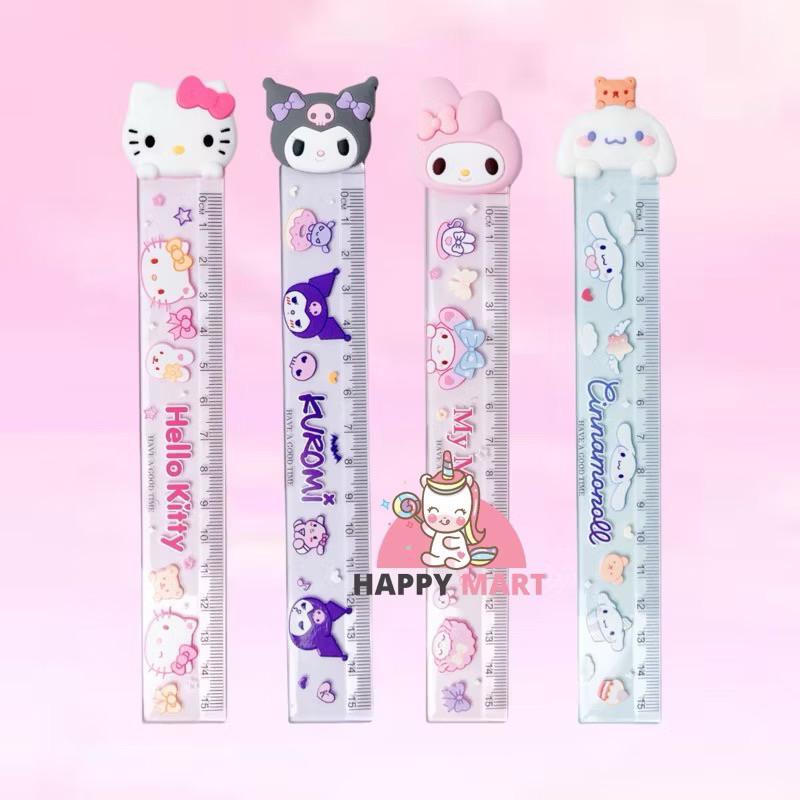 

Penggaris HEAD RUBBER PREMIUM motif kuro / melody / moroll