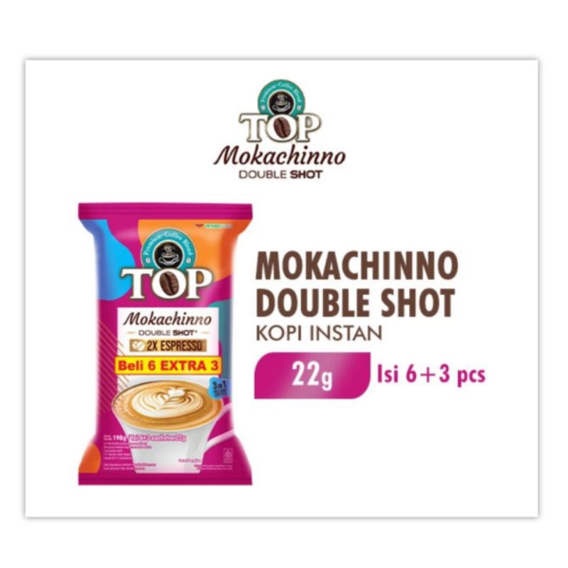 

Top Mokachinno Double Shot isi 9 sachet Kopi Instan