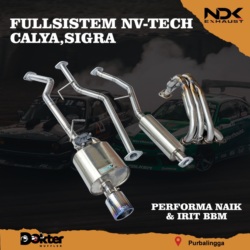 KNALPOT MOBIL RACING FULLSISTEM VALVETRONIC CALYA SIGRA NDK EXHAUST