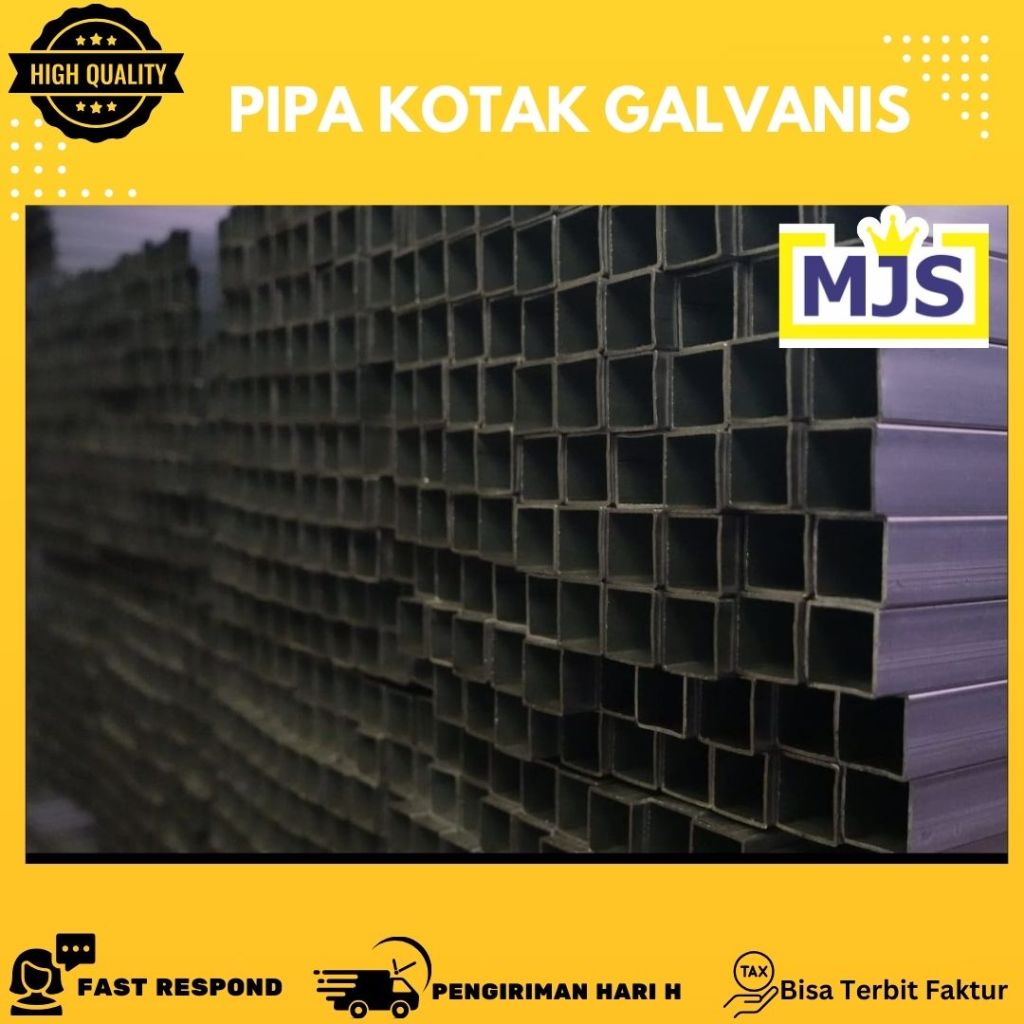 Pipa Kotak Stall Galv berbagai macam ukuran kotak galvanis