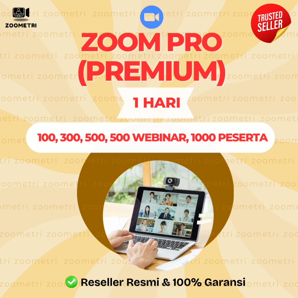 Zoom Premium 1 Hari 100 300 500 500 Webinar 1000 Peserta