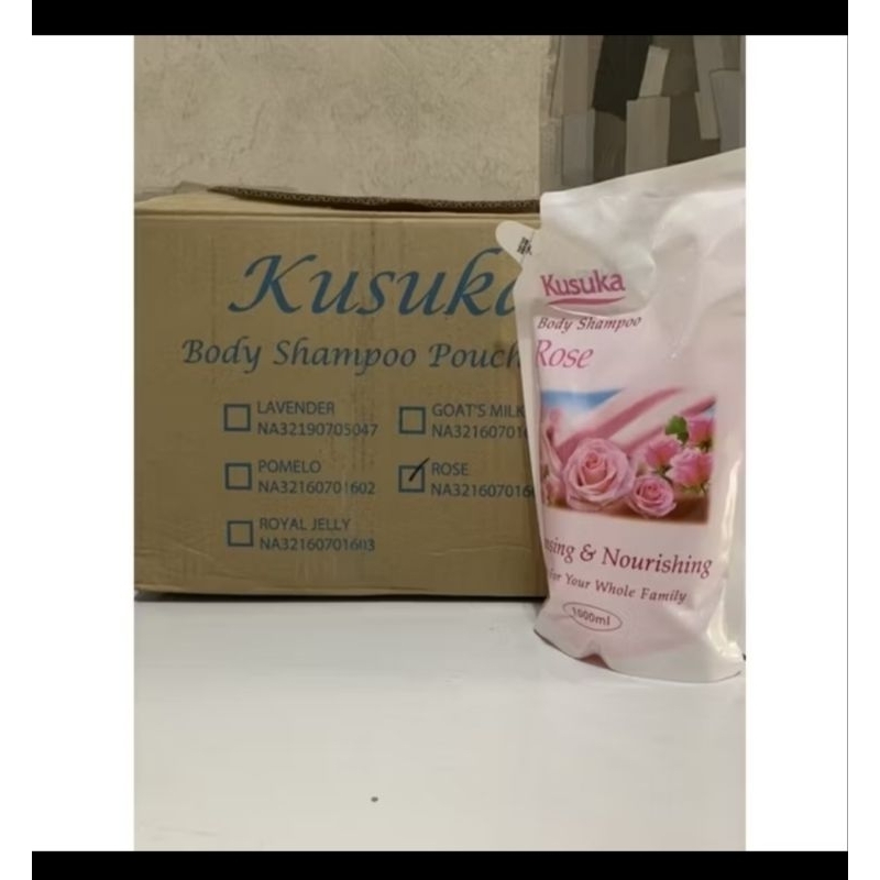 Sabun mandi cair Kusuka 1000 ml Rose