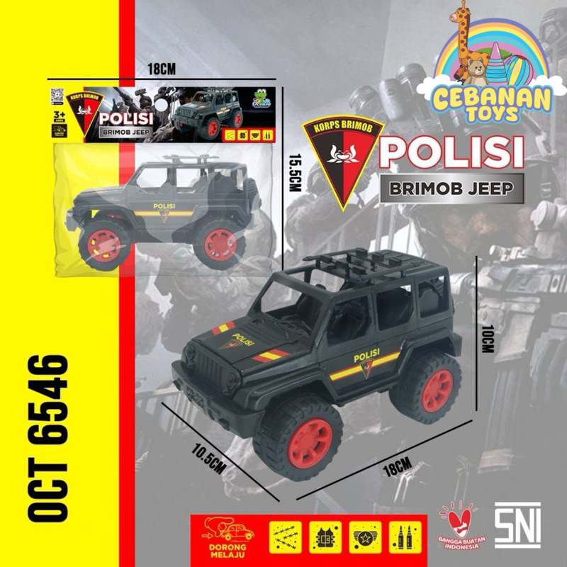 Mobil Jeep Mainan || Mainan Mobil Polisi Jeep || Mobil Brimob Jeep mainan || Mobil Mobilan Polisi ||