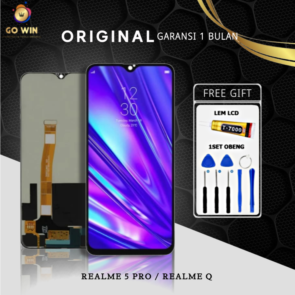 ORIGINAL LCD REALM3 5 PRO / REALM3 Q FULLSET TOUCHSCREEN