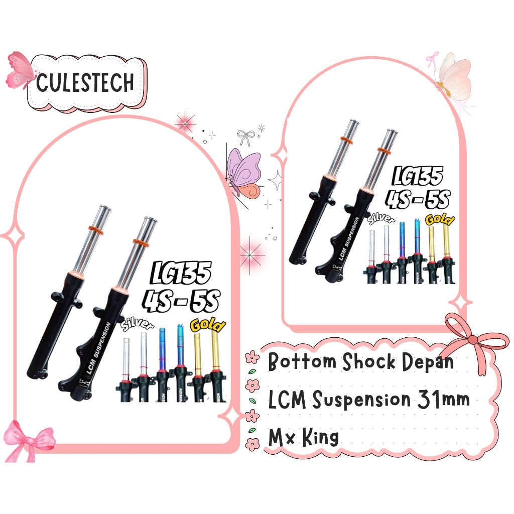 Bottom Shock Depan LCM Suspension 31mm Mx King Vietnam Original