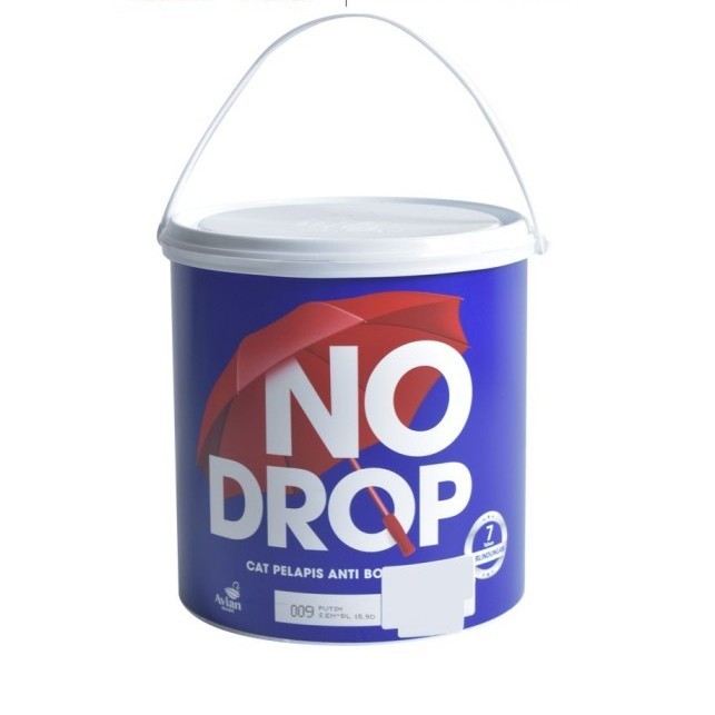No Drop 4 kg Cat Dinding Waterproof - Putih Paint Waterproof Cat Tembok Perlengkapan Tukang